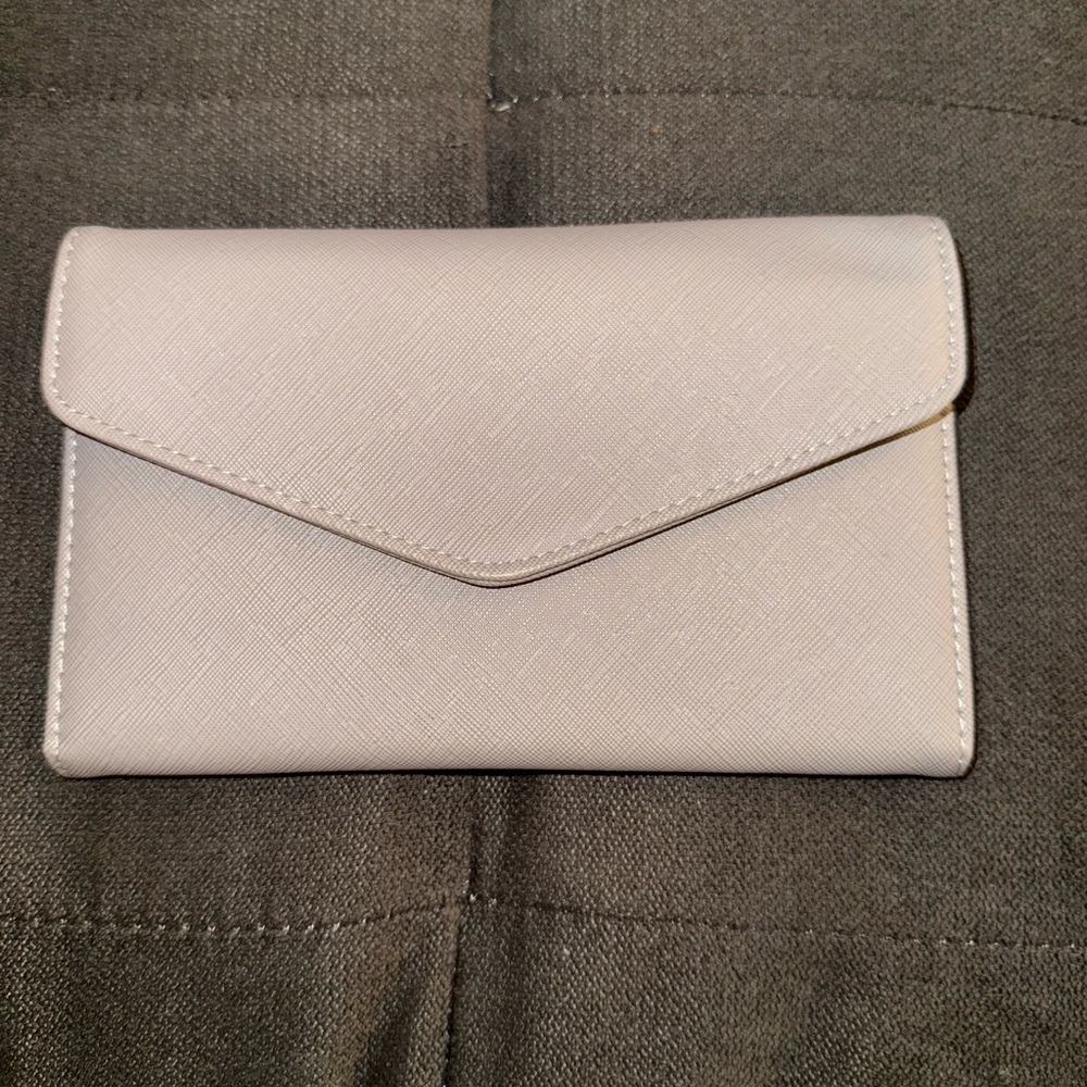 Elegant Silver Envelope Clutch
